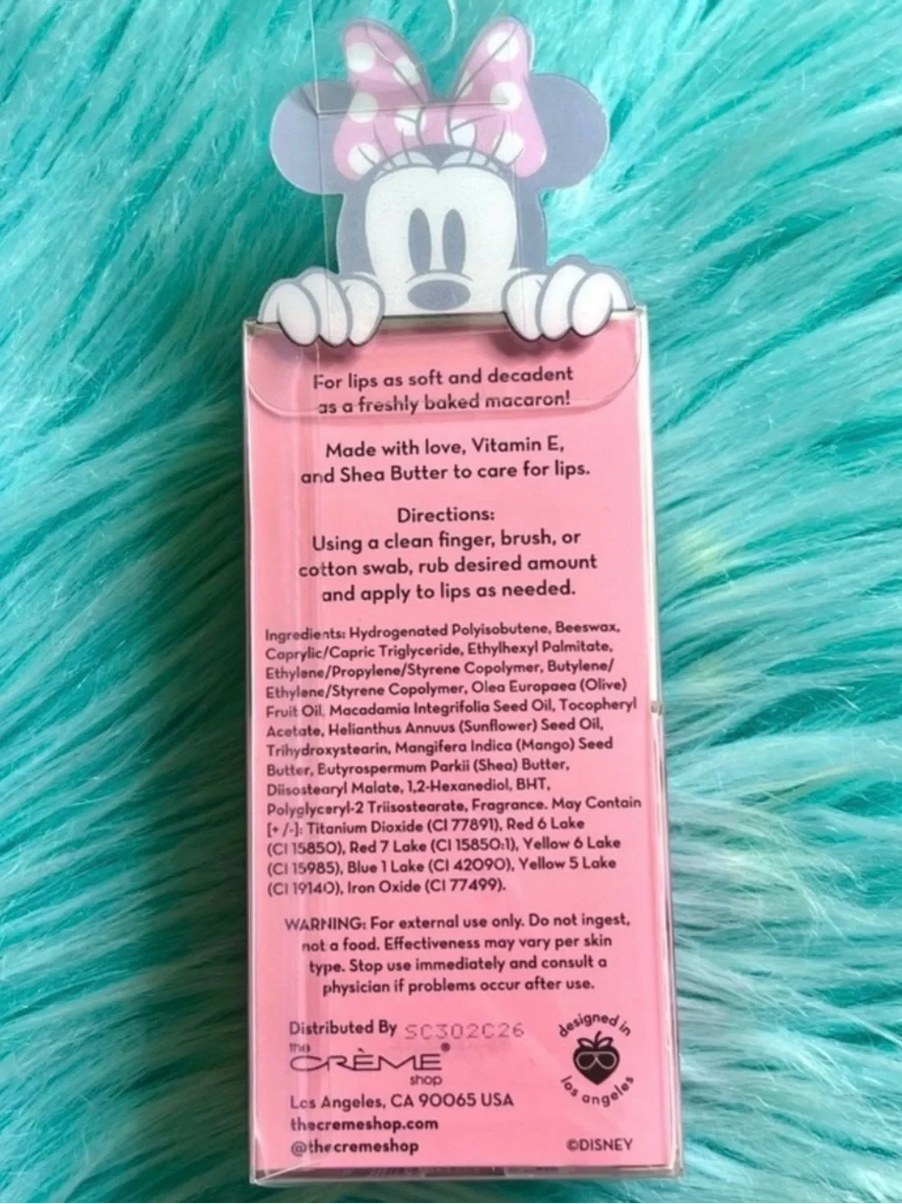 Crème Shop X Disney Strawberries & Crème Limited Edition Minnie Mouse Lip Balm